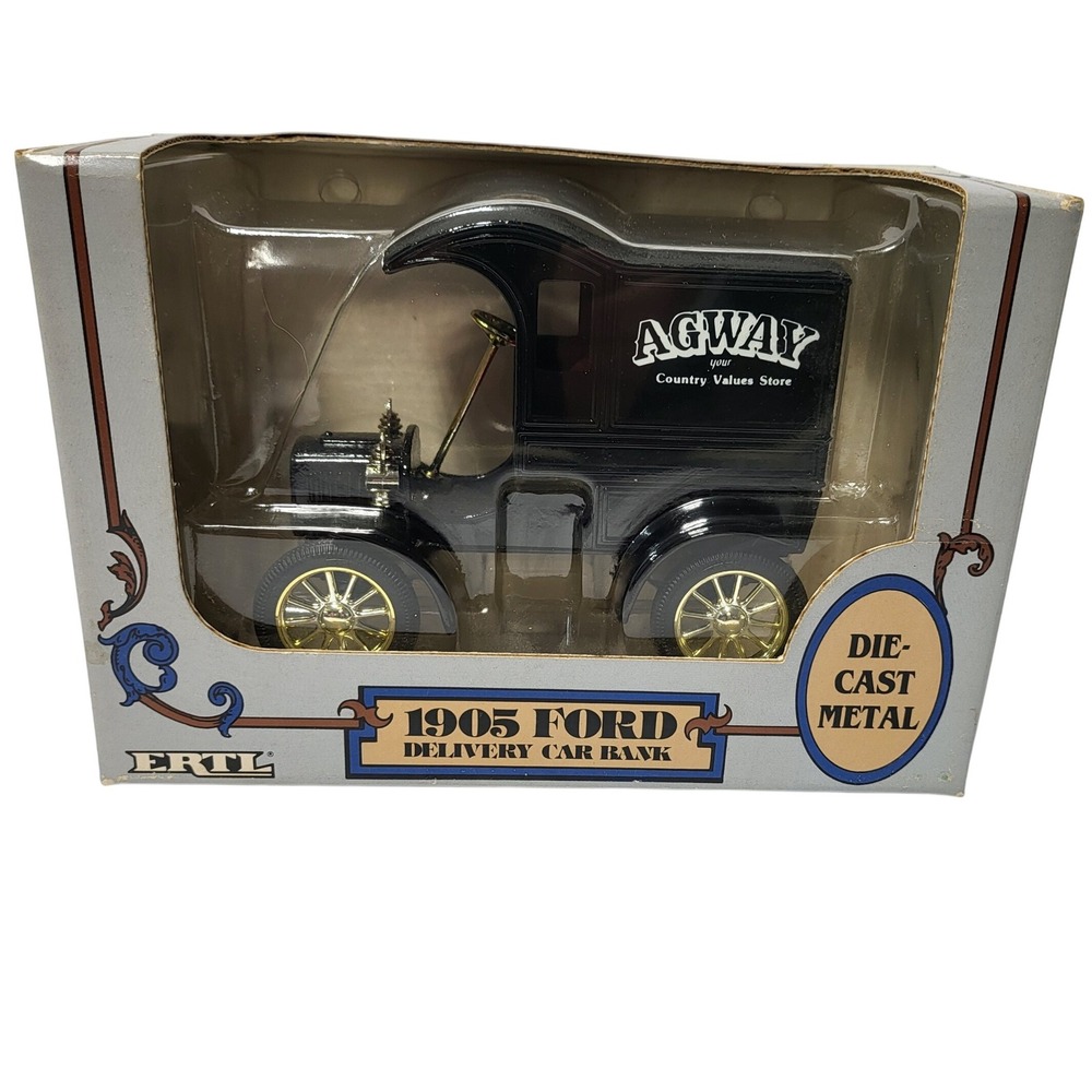 ERTL 1905 Ford Delivery Car Bank Agway Country Values Store 1/25 Die-Castโ 9743